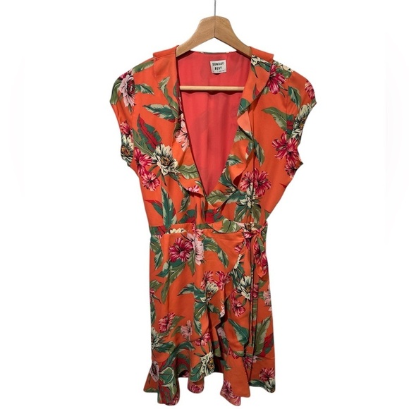 Sunday best tropical print savoy dress - size 0 - Picture 4 of 11